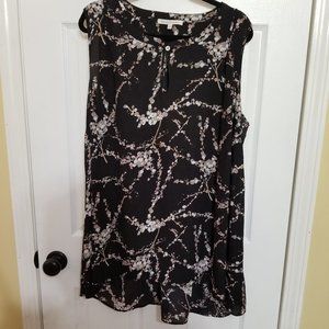 Daniel Rainn 2X Sleeveless Floral Tunic Top.